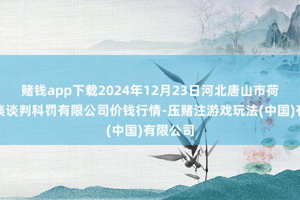 赌钱app下载2024年12月23日河北唐山市荷花坑市集谈判科罚有限公司价钱行情-压赌注游戏玩法(中国)有限公司